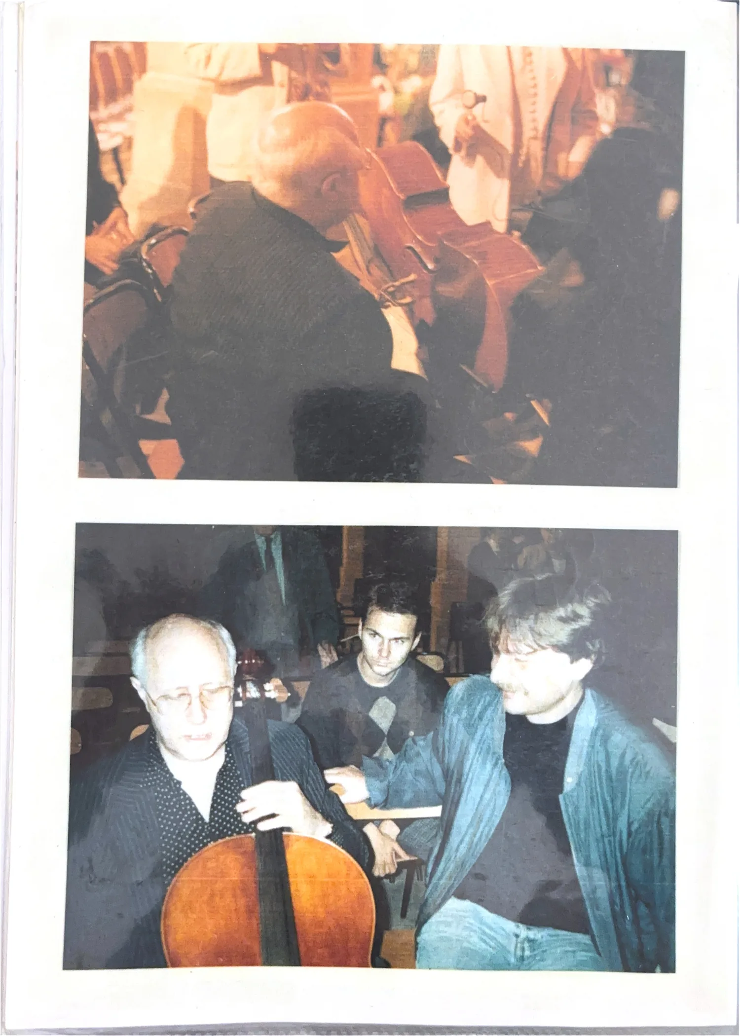 Archive : deux photographies d’une rencontre autour de Mstislav Rostropovitch et du violoncelle